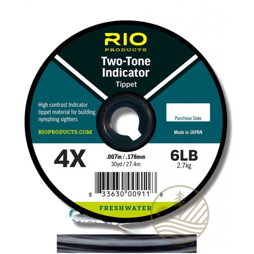 Fils Nylon RIO Two Tone Indicator noir/blanc