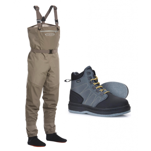 Pack VISION Waders Atom S + Chaussures de Wading Atom Feutre T44