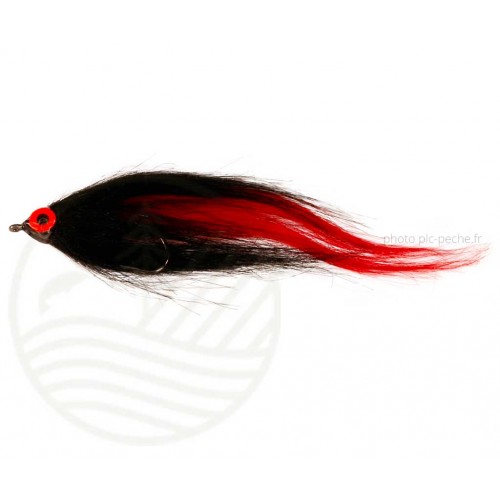Mouche Brochet Piker Black/Red CATCHY FLIES