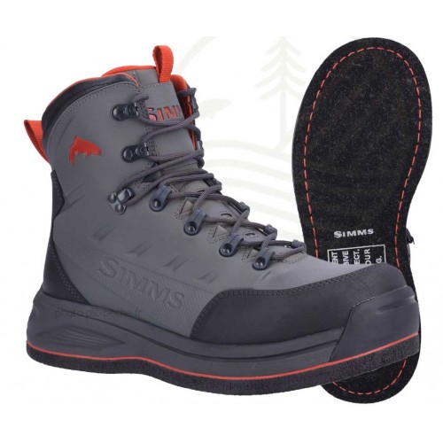 Chaussures de wading SIMMS Freestone Gunmetal Feutre