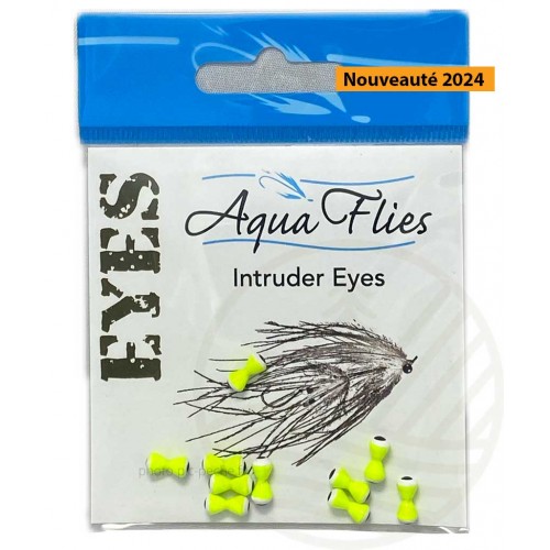 Intruder Double Eyes 4mm (5/32") AQUA FLIES