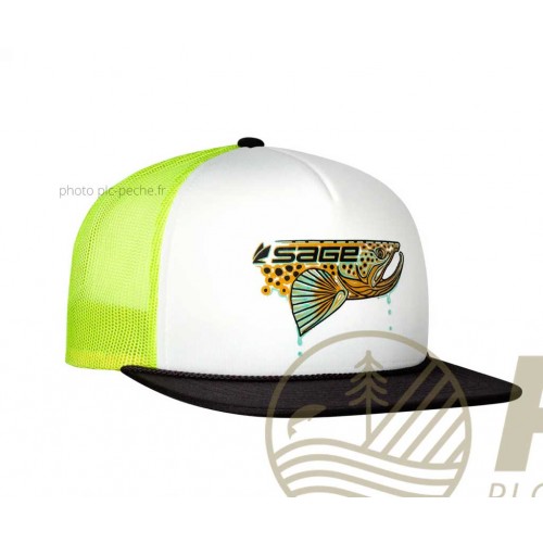 Casquette SAGE Patch Trucker Electric Foamie Trout