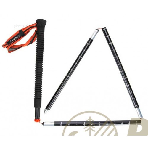 Baton de Wading SIMMS Aluminium Black