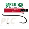 Hameçon mouche Partridge N2 low water single black