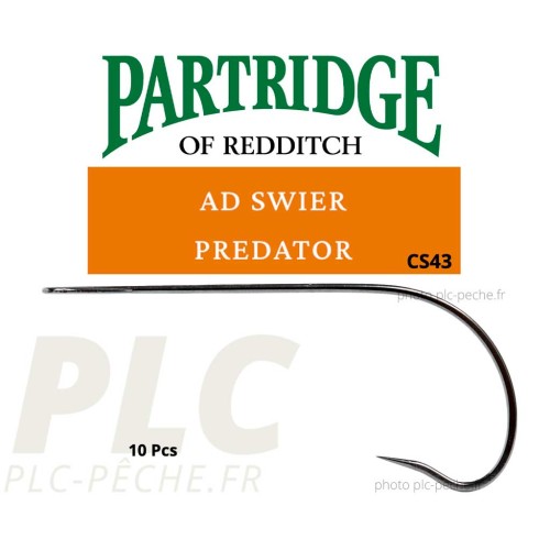 Hameçon mouche PARTRIDGE Ad Swier Pike CS43BN