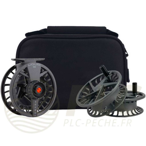 Pack Moulinet + Bobines LAMSON Liquid S -7+ Smoke