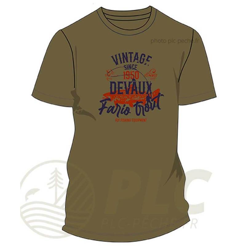 T-Shirt DEVAUX Vintage Kaki