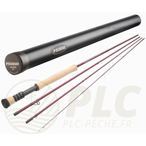 Canne a mouche sage power r8 9'6 soie 6 talon action