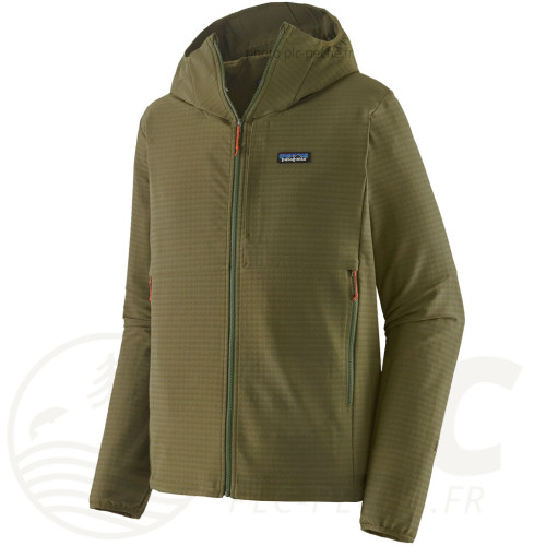 M's R1 TechFace Fitz Roy Trout Hoody Basin Green