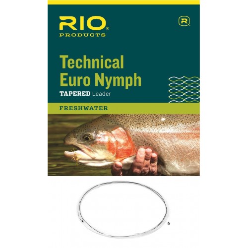 Bas de Ligne Rio Technical Euro Nymph 14' (4,30m) Rose / Jaune