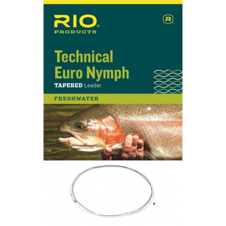 Bas de Ligne Rio Technical Euro Nymph 14' (4,30m) Rose / Jaune